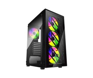 FSP Boitier Moyen Tour ATX FSP CMT192 RGB avec panneaux vitrés (Noir)
