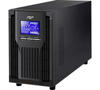FSP Fortron Champ Tower 1K Online UPS, véritable double convertisseur Onduleur en ligne 1000 VA / 900 W 200 à 300 VAC avec USB, RS-232 et logement intelligent pour interfaces supplémentaires Noir