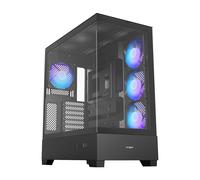 FSP M370-BA Boîtier Midi Tower Noir BTF avec 3x 120 mm ARGB latéraux et 1x 120 mm arrière support ATX/mATX/mITX