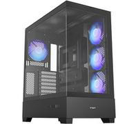 FSP M370-BA Boîtier Midi Tower Noir BTF avec 3x 120 mm ARGB latéraux et 1x 120 mm arrière support ATX/mATX/mITX