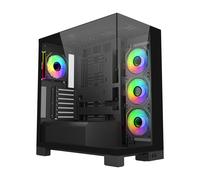 FSP M540-BA Boîtier PC Midi Tower Noir, Verre/SPCC, ATX/micro ATX/Mini-ITX, 3x3.5", 4x2.5", 7 slots, Vent. 3x120mm latéral, 1x120mm arrière