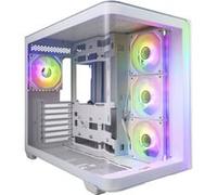 Fortron Boîtier PC FSP M580-WA – Midi Tower Blanc, Verre trempé, 4x120mm, USB 3.2