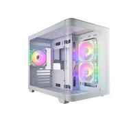 FSP S380-WA Micro Tower Blanc (micro ATX/Mini-ITX) - 2x120mm Latéral, 1x120mm Arrière, Baies 2x2.5"/2x3.5", USB 3.2 Gen1/Gen2, SPCC/Verre Trempé