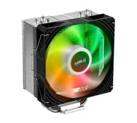 FSP Ventirad CPU 12cm, 800-1600 RPM, 28 Sone, compatible Intel LGA1851/1700/1200 & AMD AM5/AM4, HDB, 4 caloducs, LED RGB, Noir