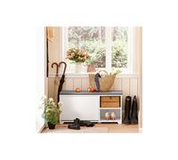 FSR119-W Banc à Chaussures Meuble d'Entrée Meuble à Chaussures avec Coussin