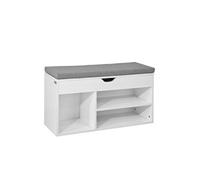 FSR45-HG Banc de Rangement à Chaussures Bottes avec Coussin RembourréMeuble d'Entrée Confortable Etagère à Chaussures