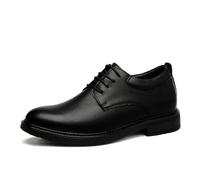 FSRCMY Chaussures de Mariage en Cuir pour Hommes, Chaussures d'affaires Formelles Britanniques, Semelle intérieure rehaussante de 6 cm, Chaussures de Bureau Quotidiennes, Grande Taille 35-47