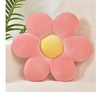 FSRONGXI Coussin à fleurs roses, coussins décoratifs à marguerites, coussins de sol mignons, coussin de décoration esthétique preppy pour chambre, canapé, chaise 38cm (Rose)