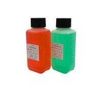 FSRTOP Kit de solution d'étalonnage de pH 4,00 et 7,00 tampon de 100 ml pour testeurs de pH, rouge et vert