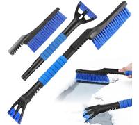 FSSPLJHYJ Grattoir Pare Brise Voiture, 2 en 1 Grattoir à Neige, Balai Neige Voiture, Balais à Neige pour Auto, Brosse Neige Voiture, Balai à Neige pour Camion Automobile SUV Pare-Brise