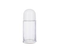 FSSTUD Grands flacons à bille en verre transparent rechargeables, 50 ml, flacon de parfum, huile essentielle, flacon applicateur liquide cosmétique avec couvercle