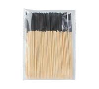 FSSTUD Lot de 100 pics à cocktail en bois naturel de 12 cm, pics à apéritifs, cure-dents fins pour fruits, cocktails, boissons, sandwichs, bâtonnets pour barbecue, collations
