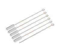 FSSTUD Lot de 20 épingles à nourrice en métal de 70 mm avec extrémités d'arrêt - Accessoires de Fabrication de Bijoux pour Costume, Cravate, Chapeau - Argenté