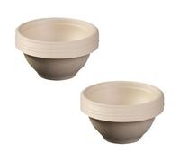 FSSTUD Lot de 50 petits bols ronds en papier de 220 ml - Respectueux de l'environnement - Biodégradables - Bols compostables en bagasse - Bols de fête en canne à sucre - Bols en papier - Bols de