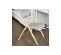 FST40-HG Chaise pliante en bois avec assise rembourrée, Chaise pliable pour Cuisine, Bureau, etc.