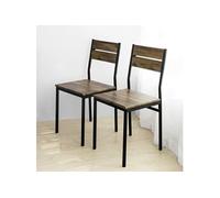 SoBuy FST72-Nx4 Lot de 4 tabourets de Salle à Manger, Cuisine, Restaurant Marron
