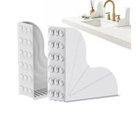 FStopper Lot de 2 protections anti-éclaboussures pour douche, sans colle, pour salle de bain, , cuisine, appartement, dortoir d'étudiant, propriétaire de maison, parents occupés, personnes