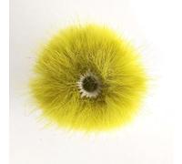 Fsviprx Pare-brise en fourrure artificielle pour collier de serrage Jaune | Coupe-vent en fourrure artificielle, protection contre les projections d'eau pour microphone à pince de col, bloc