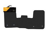 FSW - Tapis sur mesure - Compatible avec Ford Transit Custom 2019-2023 - Caoutchouc robuste de 3 mm - Équipé de clips - Tapis de sol antidérapant pour fourgonnette - 1 tapis de sol en caoutchouc