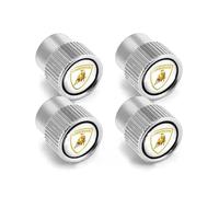 FSWEOKL 4 Pièces Bouchon de Valve de Pneu pour Lamborghini Countach LPI 800-4, Capuchon Anti-Poussière Étanche Résistant à la Corrosion à Joint,Silver B