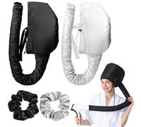 FSWWSF Bonnet Chauffant 2 PièCes Casque Seche Cheveux Portable Casques Chauffants Avec Cordon RéGlable Pour Toutes Les Tailles De TêTe Et De Cheveux Bonnet Soin Cheveux Pour SéCher, Chauffer, Coiffer