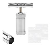 FSWWSF Presse Pollen Type T Presse Comprimé En Aluminium Amovible Outil De Presse à Pollen Moule Pré-Presse Pour Herbes,éPices