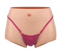 FSYH Culotte de Fesses en Silicone Taille Haute Enhancer de modelage du Corps rembourré Culotte Push-up pour Femme Cosplay,Ivory White,S