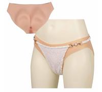 FSYH Culotte de Sexe en Silicone transgenre Short Triangle Pussy Butt Control Butt pour Drag Queen travestie,Color2,Basic