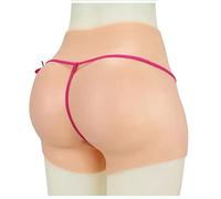 FSYH Culotte en Silicone Culotte De Faux Vagin RéAliste sous-VêTement Hip Lift pour Homme Culotte De ContrôLe Convient aux Personnes Transgenres,Marron,XXL