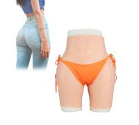 FSYH Culotte en Silicone pour travesti, Short Gainant pour Les Fesses, rehausseur de Hanches et du Corps, sous-vêtement rembourré pour Drag Queen,Marron,Basic