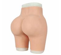 FSYH Culotte en Silicone réaliste pour Crossdresser avec vagin, Coussinets de Hanche, sous-vêtements pour Hommes transformés en Femmes, Gaff et Boxer,Marron,Basic