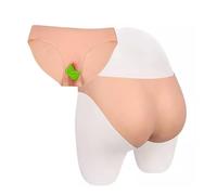 FSYH Culotte vaginale en Silicone transgenre Short Triangulaire insérable Sissy cachant Un sous-vêtement Gaff pour vêtements de Crossdresser,Color1,Upgrade