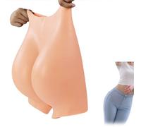 FSYH Pantalon en Silicone Culotte Gainante pour Rehausser Les Fesses Et Les Hanches Culotte Push Up pour Femmes Transgenres Drag Queens,Ivoire,Large