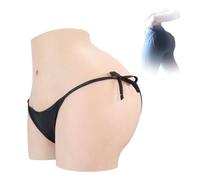 FSYH Réaliste Silicone Faux Vagin Culotte Big Butt Shaper Push Up Control Shorts Hip Lifter Enhancer Panty pour Cosplay,Bronze,Upgrade