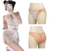 FSYH Short en Triangle en Silicone en Silicone pour masquer la Culotte Slip Contrôle du vagin réaliste pour Drag Queen transgenre,Ivoire,Upgrade