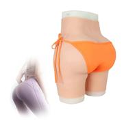 FSYH Silicone Faux Fesses Culottes Hanches Lifter Coussinets Pénétrables Shorts sous-vêtements Vagin, Vêtements de travesti Masculin à féminin,Color1,Basic