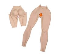 FSYH Silicone Faux Vagin Culotte Mâle À Femelle Cacher Gaff Vagin sous-Vêtements Butt Shaper Enhancer Pantalon pour Drag Queen,Asian Yellow,Upgrade