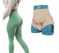 FSYH Silicone Pants Butt Body Shaper Control Panties Cachant Gaff Faux Vagina Pantalons pour Crossdresser Transgenre,Color 2,Basics
