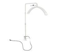 FT Y11 LED Eyelash Lights, 35W 24.2in Lampe Demi-Lune, Commande Tactile, Hauteur Réglable, Température de Couleur 5600K, Lampe de Beauté de Bureau 1700LM avec Pince en C (Prise UE)