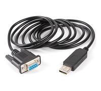 FTDI Chipset Cross Wired USB Serial DB9 FT232R USB RS232 Null Modem Cable Pc Control TV Cable (Null Modem (ordinateur portable avec USB communiquant avec PC de bureau (avec port DB9 COM)