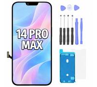 FTDLCD Écran de rechange FHD pour iPhone 14 Pro Max 6,7" avec numériseur tactile à taux de rafraîchissement élevé et kit de réparation complet