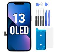 FTDLCD Écran pour iPhone 13 OLED de rechange FHD 6,1" écran tactile numériseur et kit de réparation complet (OLED
