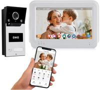 FTes RFKits TUYA 1080P 7 Pouces Couleur Écran Tactile WiFi Vidéo Sonnette de Porte Smart APP Interphone Domestique Kit pour Système de Contrôle d'accès RFID
