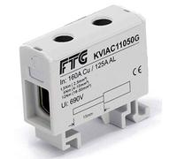 FTG Friedrich Göhringer KVIAC11050G Borne de serrage gris 1 pôle 50 mm² 160 A, 145 A Type de conducteur = L
