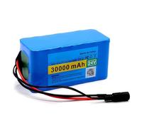 FTGADRYF Batterie Lithium-ION Rechargeable 24 V 30000 mAh, BMS 30 A intégré, étanche, PVC, 7S3P, avec Chargeur 29,4 V 2 A, for Moteur 350 W, vélo électrique, Scooter, connecteur XT60(24V XT60)