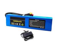 FTGADRYF Batterie Lithium-ION Rechargeable 36 V 15000 mAh, BMS 15 A intégré, étanche, PVC, 10S3P, avec Chargeur 42 V 2 A, for Moteur 500 W, vélo électrique, Scooter, connecteur XT60(36V XT60)