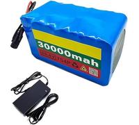 FTGADRYF Batterie Lithium-ION Rechargeable 36 V 30000 mAh, BMS 20 A intégré, étanche, PVC, 7S4P, avec Chargeur 29,4 V 2 A, for Moteur 50-500 W, vélo électrique, Scooter, connecteur XT60(24V T)