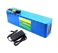 FTGADRYF Batterie Lithium-ION Rechargeable 48 V 20000 mAh, BMS 20 A intégré, étanche, PVC, 13S3P, avec Chargeur 54,6 V 2 A, for Moteur 200-1000 W, vélo électrique, Scooter, connecteur XT60(20Ah T)