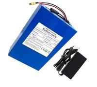 FTGADRYF Batterie Lithium-ION Rechargeable 52 V 75000 mAh avec BMS 15 A intégré, étanche, en PVC, 14S7P, avec Chargeur 58,8 V 2 A, for Moteur 200-1500 W, connecteur T XT60(52V T)