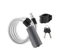 FTGNHF Câble antivol en Acier for vélo, Portable, sécurisé, avec Support, Universel, for Scooter, Accessoires de Antivol pour vélo(Gray)
